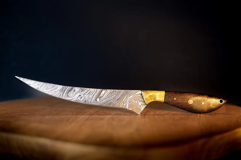Damascus Steel Fillet Knife Personalized Fishing Knife For Men